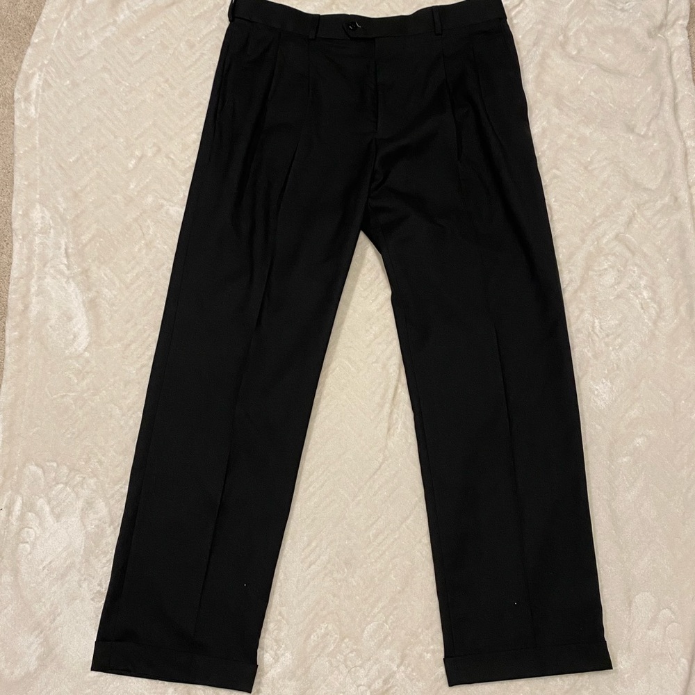 Mens black dress pants, 38x32